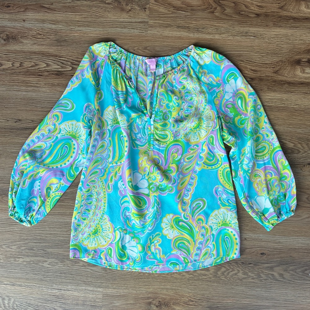 Elsa silk top